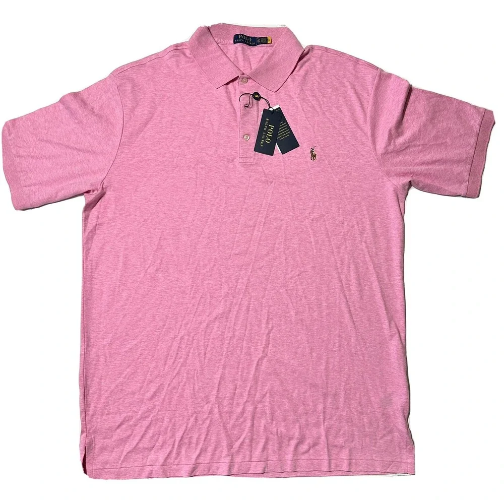 Polo Ralph Lauren Men's Classic-Fit Polo Shirt Hampton Pink - Sz XLT New!